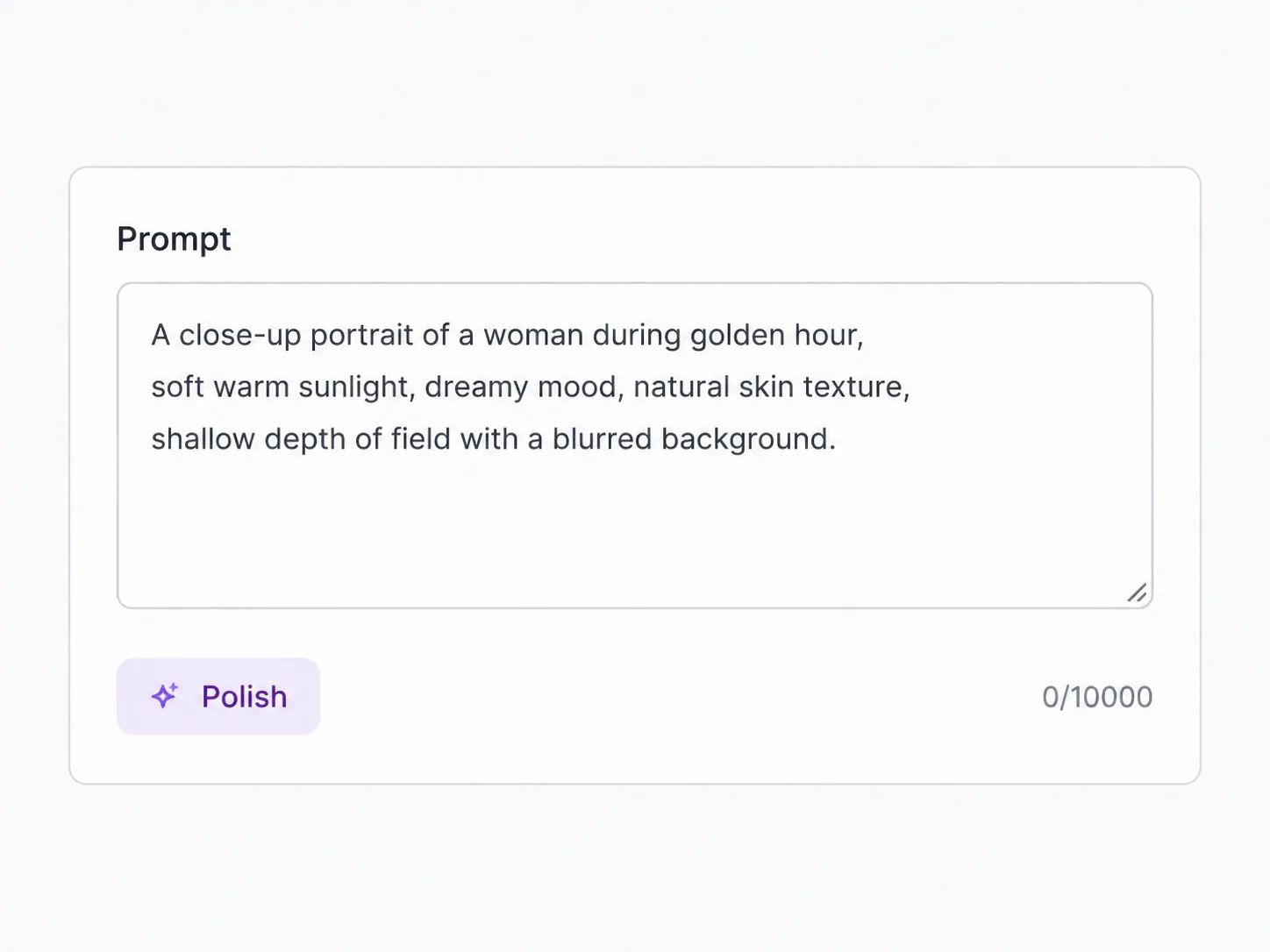 Choose text or ordered stills